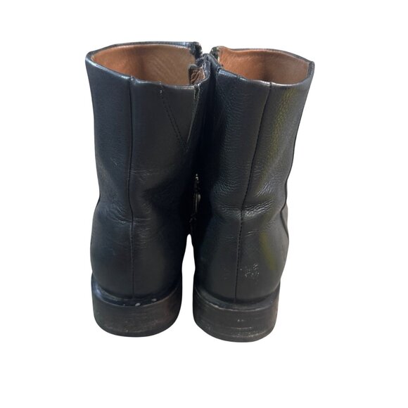 Black Leather Ankle Boots - Picture 5 of 11